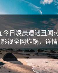 主持人在今日凌晨遭遇丑闻热血沸腾，香蕉影视全网炸锅，详情深扒