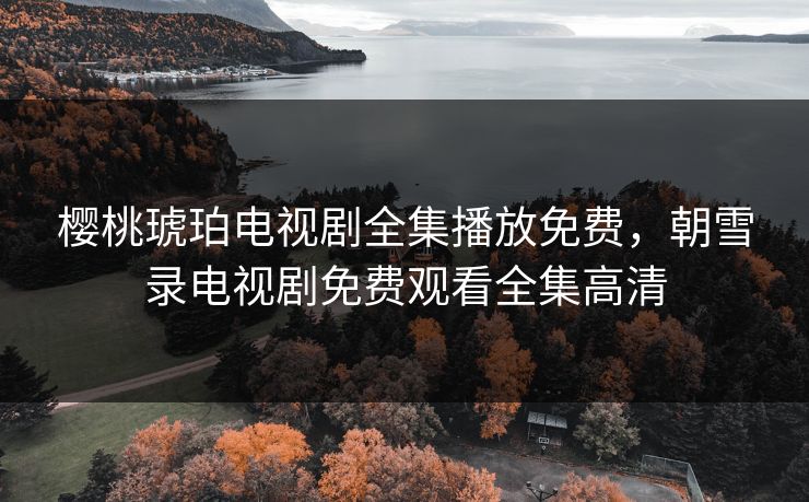 樱桃琥珀电视剧全集播放免费,朝雪录电视剧免费观看全集高清 樱桃琥珀电视剧全集播放免费,朝雪录电视剧免费观看全集高清